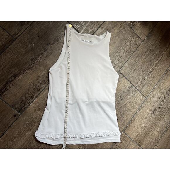 Smith & Quinn The Avalon Top w/ Ruffle Detail White Athletic Tank Top Women’s S - Picture 5 of 6
